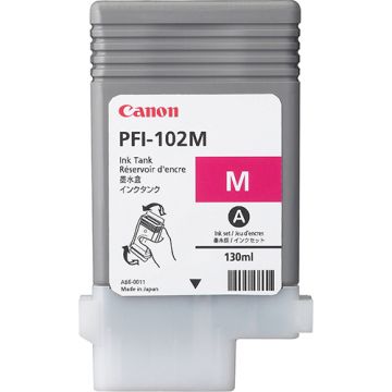 Canon PFI-102M inkt cartridge Magenta (130ML) - Huismerk