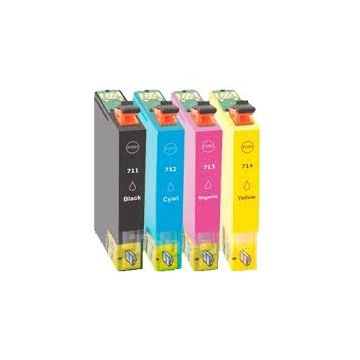 Epson T0715 inkt cartridge Multipack - Huismerk set (4 st.)