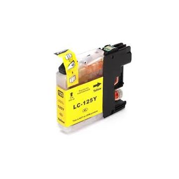 Brother LC-125Y inkt cartridge Geel (15 ML) - Huismerk