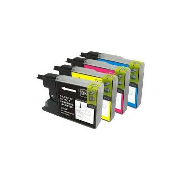 Brother LC-1280 inktcartridges multipack 4 stuks - Huismerk