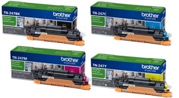 With Chip TN-247BK TN-247C TN-247Y TN-247M TN-247 TN247 Toner Cartridge  Compatible for Brother MFC-L3730CDN DCP-L3510CDW
